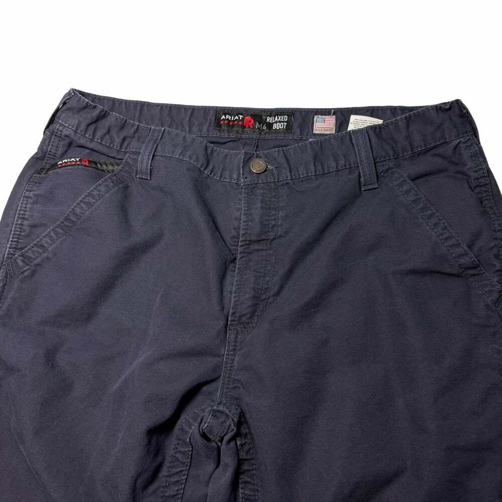Ariat M4 Relaxed Boot Flame Resistant Work Pants Navy Size 38x36